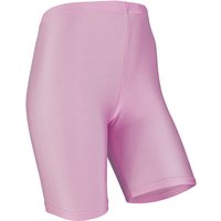 Leggings courts brillants pour femme – Lilas pastel – Taille S-M