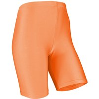 Leggings courts brillants pour femme – Pêche – Tailles S-M