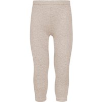 Leggings longs pour enfants en coton - Beige chiné - 104-110