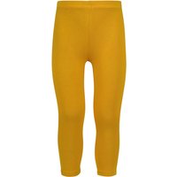 Leggings longs pour enfants en coton – Ocre – 152-164