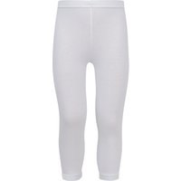 Leggings longs pour enfants en coton – Blanc – 116-122