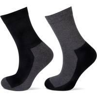 Chaussettes en coton pour enfants avec semelle éponge – Noires – Pointures 27-30