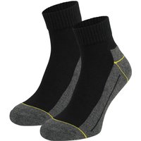 Chaussettes de travail mi-mollet à semelle éponge – Noires – Pointures 43 à 46