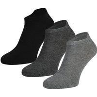 Chaussettes-baskets Teckel, lot de 3 – Anthracite assorti – Pointures 27 à 30