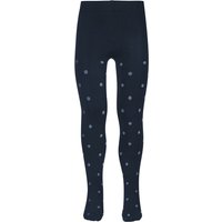Collants pour enfants à pois – Bleu marine – 98-104