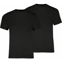 Lot de 2 t-shirts à col rond pour tous les jours – Noir – Taille L