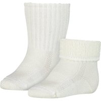 Chaussettes bébé en laine mérinos – Écru – 0-4 mois
