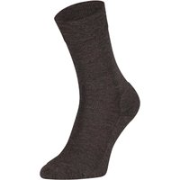 Chaussettes fines en laine mérinos S13 VIP avec semelle éponge – Châtaigne – 43-45