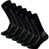 Chaussettes de travail en Tencel - 6 paires - Noires - 43-46