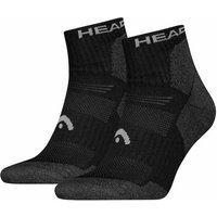 Lot de 2 paires de chaussettes de randonnée unisexes – Noires – Pointures 39 à 42