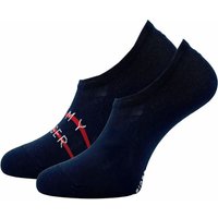 Lot de 2 chaussons logo homme – Bleu marine – Pointures 43 à 46