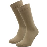 Unisex basic katoenen sokken - Light beige - 43-46