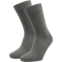 Unisex basic katoenen sokken - Light grey - 39-42
