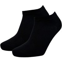 Dames basics sneakersokken - Black - 36-42 - 3 paar