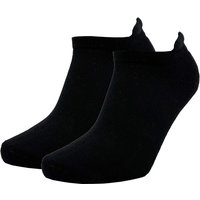 Heren basics sneakersokken met lipje - Black - 40-46 - 3 paar