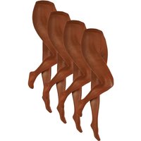 Collants 60 deniers en microfibre – Noix de coco – XXL – 4 paires