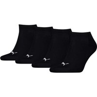 Lot de 3 paires de chaussettes unisexes pour baskets + 1 paire - noires - pointures 39 à 42