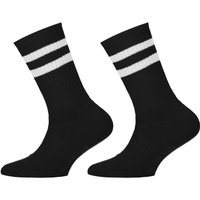 Chaussettes de sport enfant – 2 paires – noires – pointures 27-30