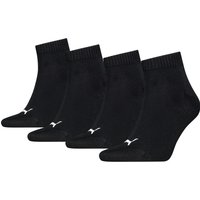 Chaussettes unisexes mi-longues - lot de 3+1 - Noires - 43-46