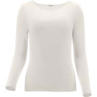 T-shirt manches longues Perfect Line Cashmere - Taille L - Ivoire