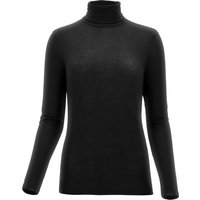 Pull Perfect Line en cachemire à col roulé et manches longues - Taille L - Noir