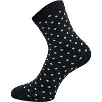 Chaussettes hautes à paillettes pour femme, à pois - Noires - Taille unique