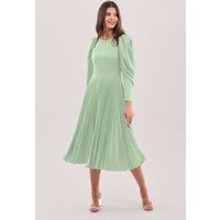Enjoy 40% Discount on Closet London Mint Green Pleated Midi Dress