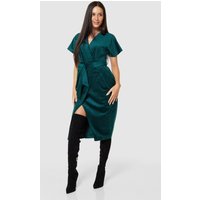 Enjoy 40% Discount on the Closet London Green Velvet Kimono Dress