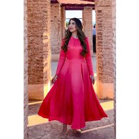 Closet London Enjoy 30% Discount on Coral Pink Midi Dress with Full Skirt