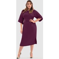 Closet London Curves PURPLE Kimono Midi Dress