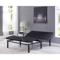 Serenity 15 inch Adjustable Bed Frame with Head & Foot Incline, Height Adjustable Bed Base - Naomi Home Black,Full