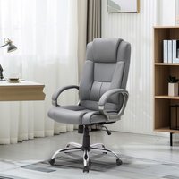 Naomi Home Halle High-Back Executive Office Chair Gray
