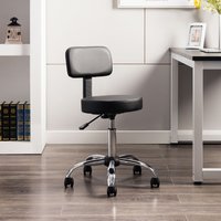 Naomi Home Mara Adjustable Height Drafting Stool Black