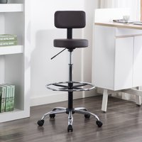 Venus Adjustable Height Drafting Chair by Naomi Home Espresso