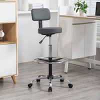Venus Adjustable Height Drafting Chair by Naomi Home Gray
