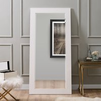 Naomi Home Mosaic Style Full Length Standing Floor Mirror White