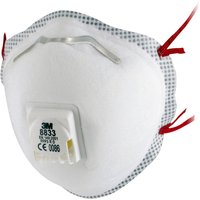 3M™ 8833 Particulate Respirator Valved - FFP3 - Pack Of 10