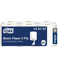 Tork Basic Paper 2 Ply Roll Paper Towel, 150.2 m x 180 mm, 2 Ply, 429 Sheets