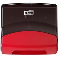 Tork 654008 Performance Towel Dispenser Red Plastic Mounts Without...