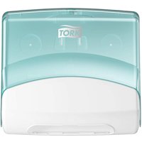 Tork 654000 Performance Towel Dispenser Plastic White/Turquoise Du...