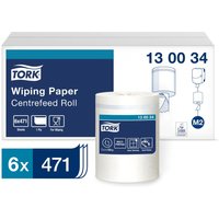 Tork Wiping Paper 1-Ply Centrefeed Roll Blue 6s 130035 NWT7424