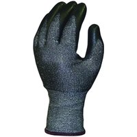 Skytec Ninja Knight Black Fibreglass, Polyethylene Work Gloves, Size 8, Nitrile Coating