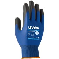 uvex Uvex phynomic Grey, Blue Elastane, Polyamide Work Gloves, Size 8, Aqua Polymer Foam Coating
