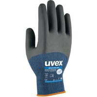 uvex Uvex phynomic Black, Blue Elastane Work Gloves, Size 9, Aqua Polymer Coating