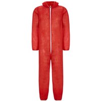 Arco Essentials Red Lightweight Disposable Overalls M ARC03953
