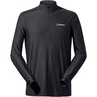 Berghaus 24/7 Tech Tee Men’s Black Half-Zip Long-Sleeve T-Shirt S