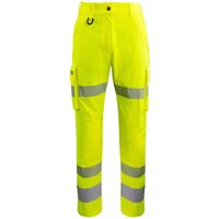 Arco Responsible Women’s Yellow Hi-Vis Cargo Trousers with Kneepad Pockets 8T