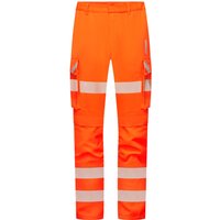 Alsico AFHT3 Men’s Orange Hi-Vis Arc-Flash Cargo Trousers with Kneepad Pockets 42S