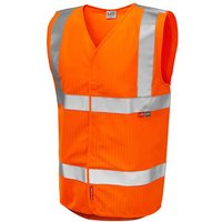Leo Clifton Men’s Orange Flame-Retardant Hi-Vis Vest 3XL