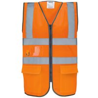 Arco Ultra Orange Zip-Up Hi-Vis Vest M ARC07102